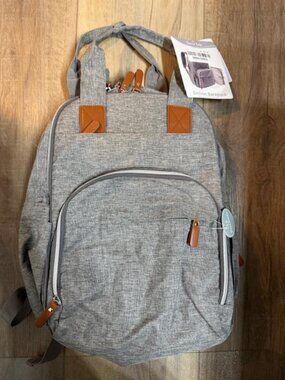 NEW Trend Lab Diaper Bag Backpack with 12 Pockets & Changing Pad